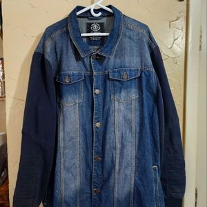 Monte carlo polo jockey club blue Jean jacket coat size 2xl XXL vintage